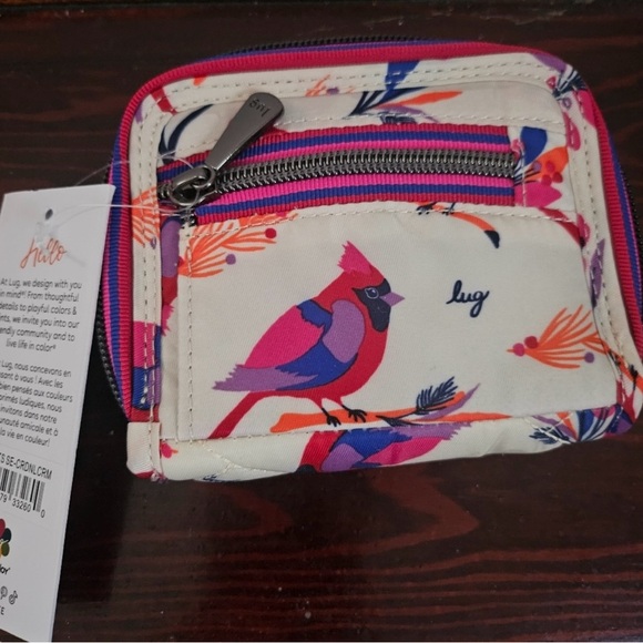 Lug Camper SE Bag & Matching Splits SE Wallet Cardinals Cream SET. NEW - Picture 7 of 10